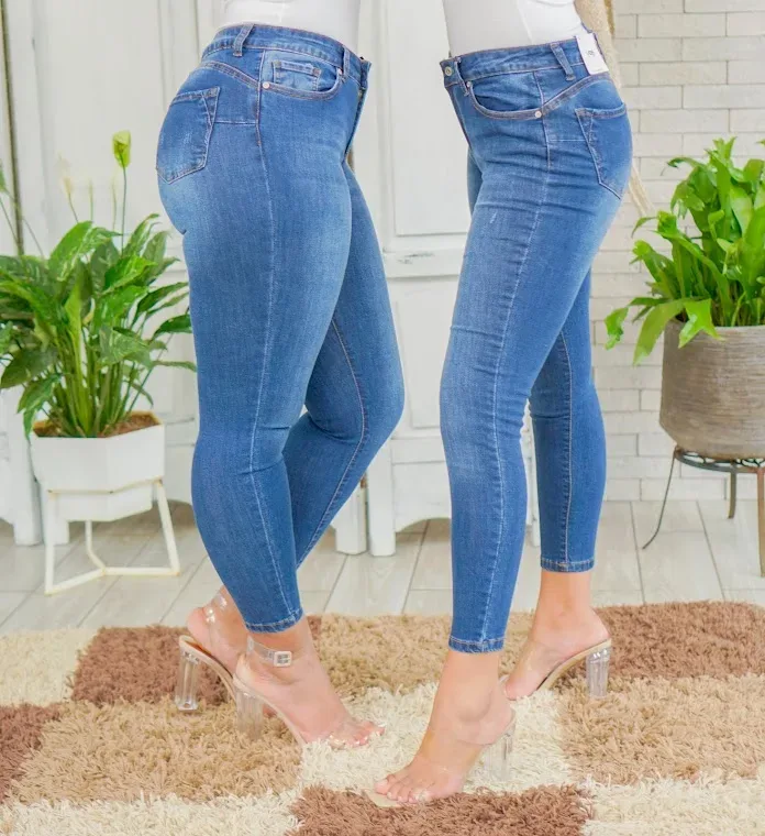 Jeans para dama  VP-0120 color azul