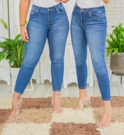 Jeans para dama  VP-0120 color azul