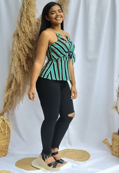 Blusa para Dama Diseño de Rayas