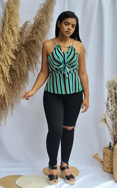 Blusa para Dama Diseño de Rayas