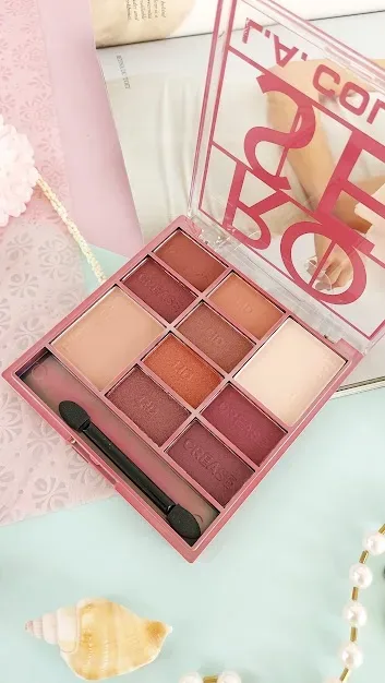 Paleta de sombras para ojos L.A Colors para dama CES136-Rose