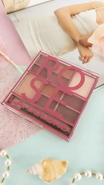Paleta de sombras para ojos L.A Colors para dama CES136-Rose