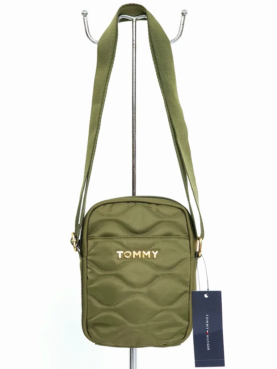 Bolso de hombro Tommy Hilfiger para dama color verde musgo