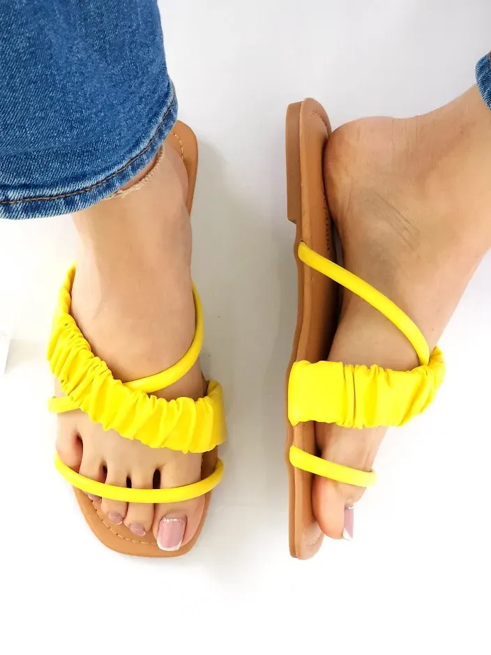 Sandalias Septima para dama color Amarillo KEIRAN-2