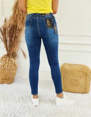 Jeans para dama color azul mezclilla