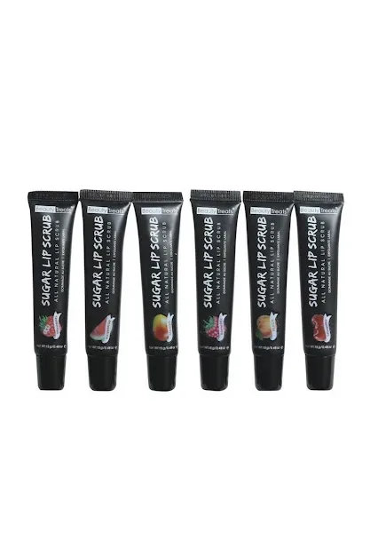 Exfoliantes para labios, sabor y olor al azar.