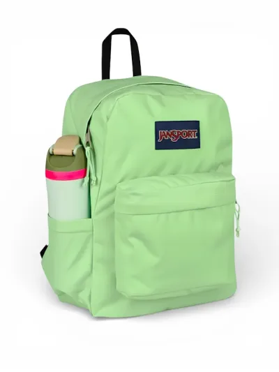 Mochila Jansport Superbreak Plus JS0A4QUE7S2 COLOR VERDE MENTA