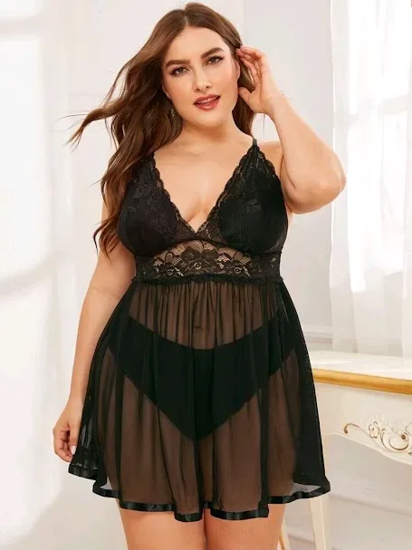 Lencería para dama color negro