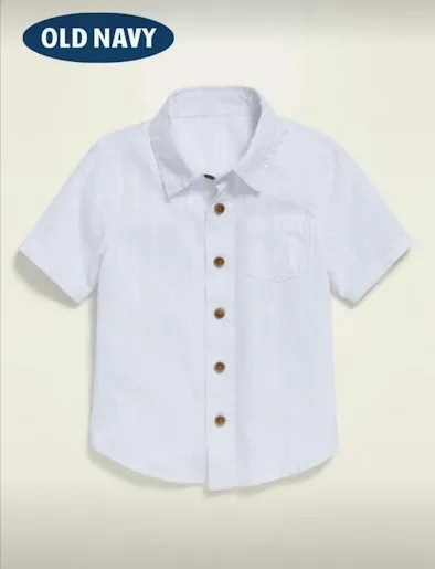 Camisa Old Navy para niño color blanco