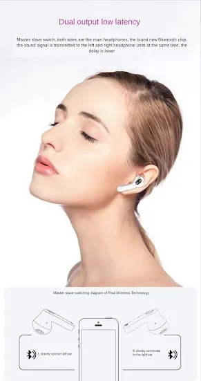 Audifonos inalámbricos diseño de refreco gaseos color rojo, plateado y blanco