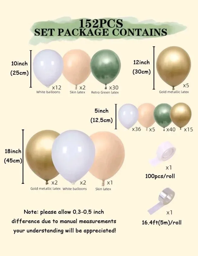 Kit arco de globos decorativo