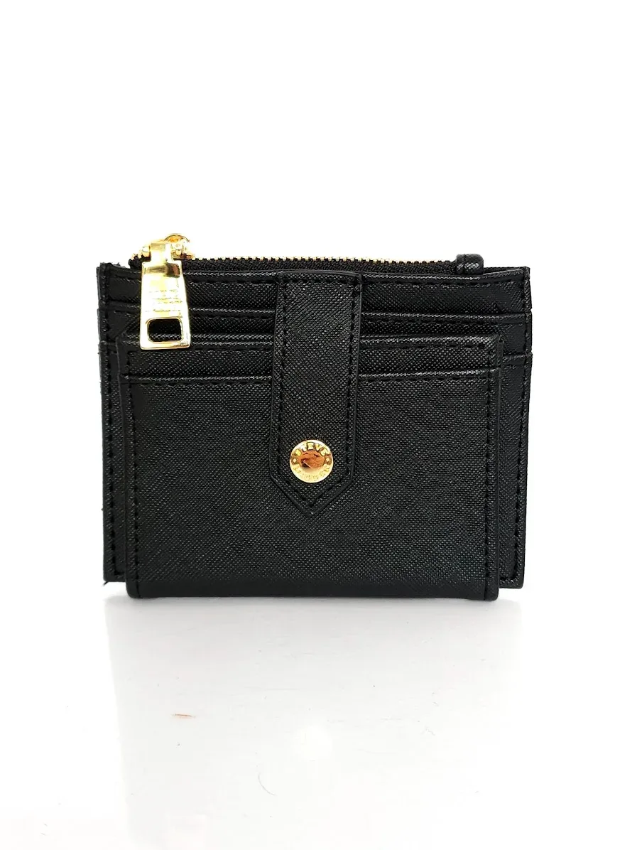 Tarjetero Steve Madden para dama color negro