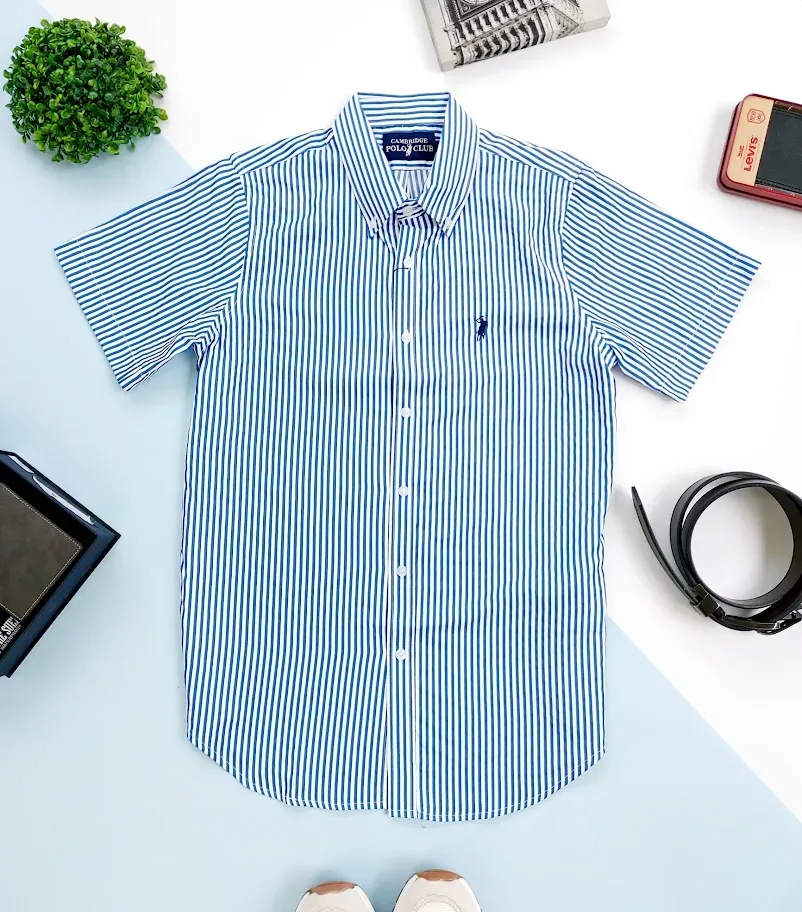 Camisa Cambridge Polo Club para caballero  diseño a rayas
