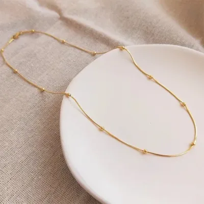 Collar para dama de acero de titanio