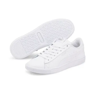 Tenis Puma VIKKY V3 LTHR White Silver para dama