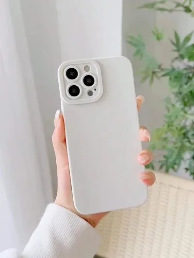 Funda para celular color blanco hueso