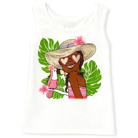 Blusa The Children Place para niña color blanco