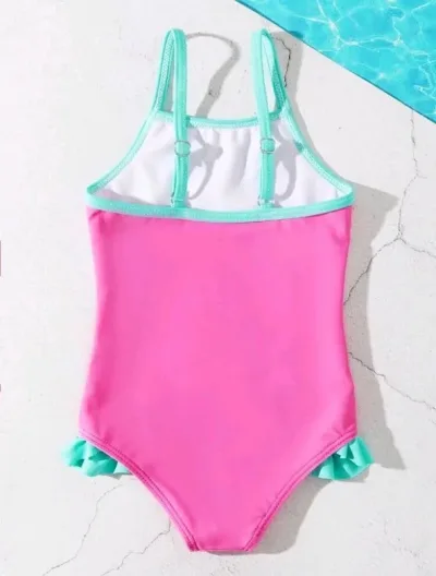 Vestido de baño para niña diseño unicornio