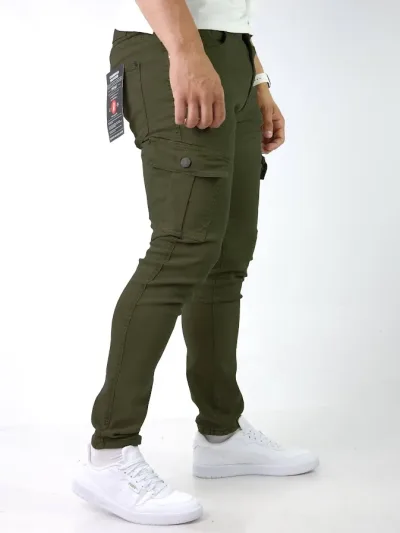 Pantalón Cargo Cambridge Polo Club para caballero color verde musgo