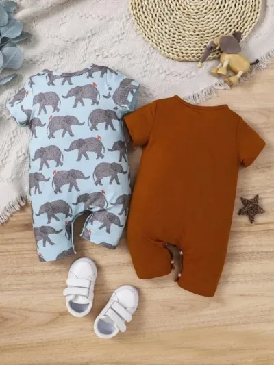 Set de mamelucos para niño multicolor