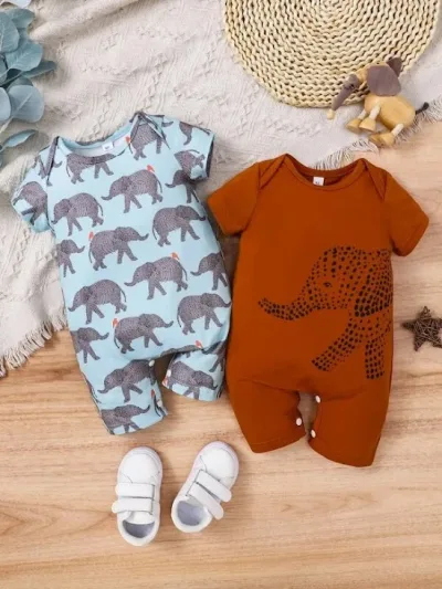 Set de mamelucos para niño multicolor