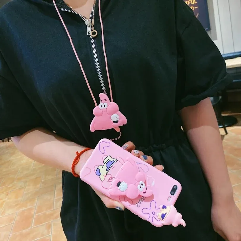 Funda para celular con diseño de Bob Esponja
