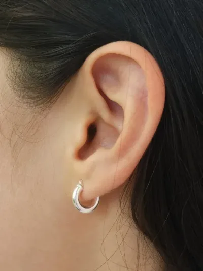 Aretes plata 925 para dama color plata