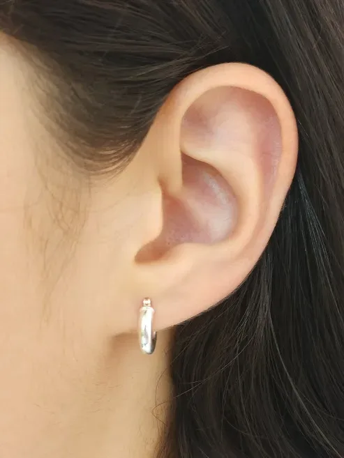 Aretes plata 925 para dama color plata