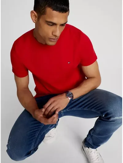 Camiseta Tommy Hilfiger para caballero color rojo