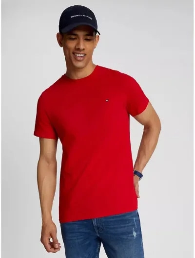 Camiseta Tommy Hilfiger para caballero color rojo
