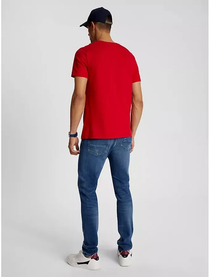 Camiseta Tommy Hilfiger para caballero color rojo