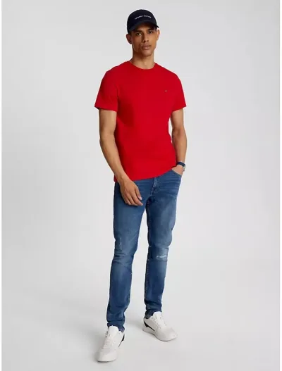 Camiseta Tommy Hilfiger para caballero color rojo