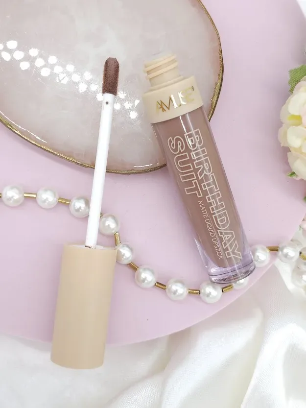 Labial AMUSE liquido matte tono Lace