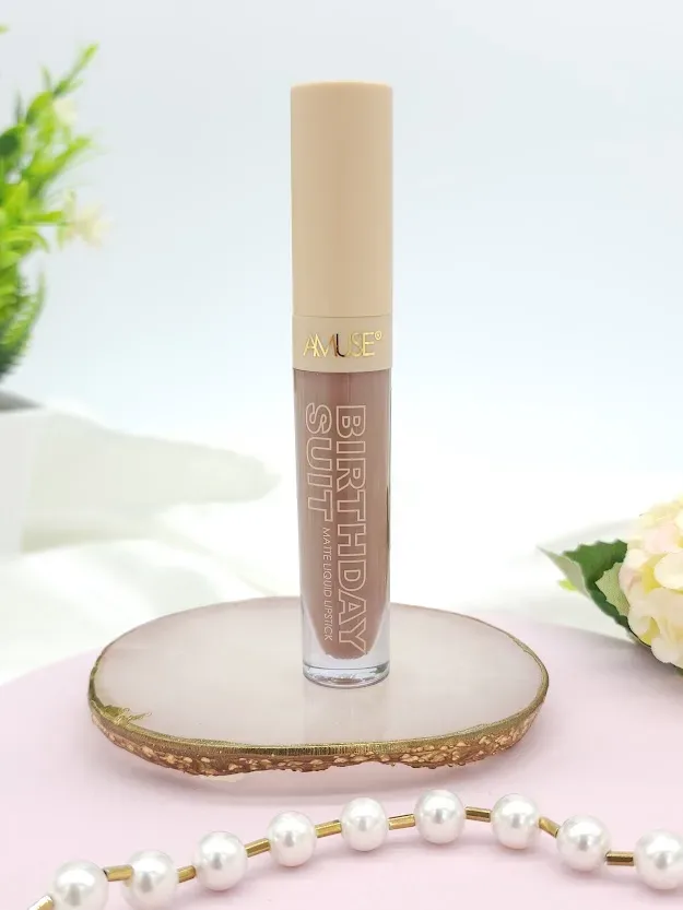 Labial AMUSE liquido matte tono Lace