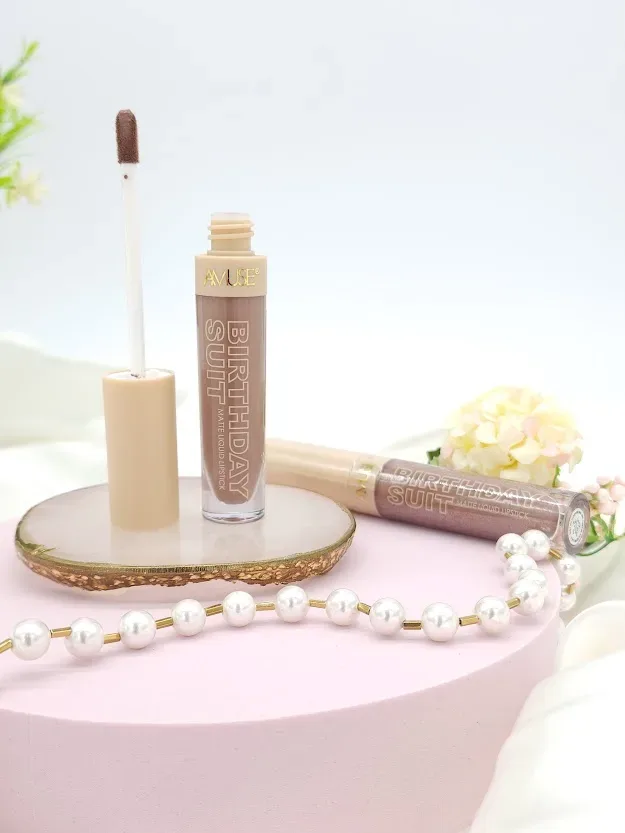 Labial AMUSE liquido matte tono Lace
