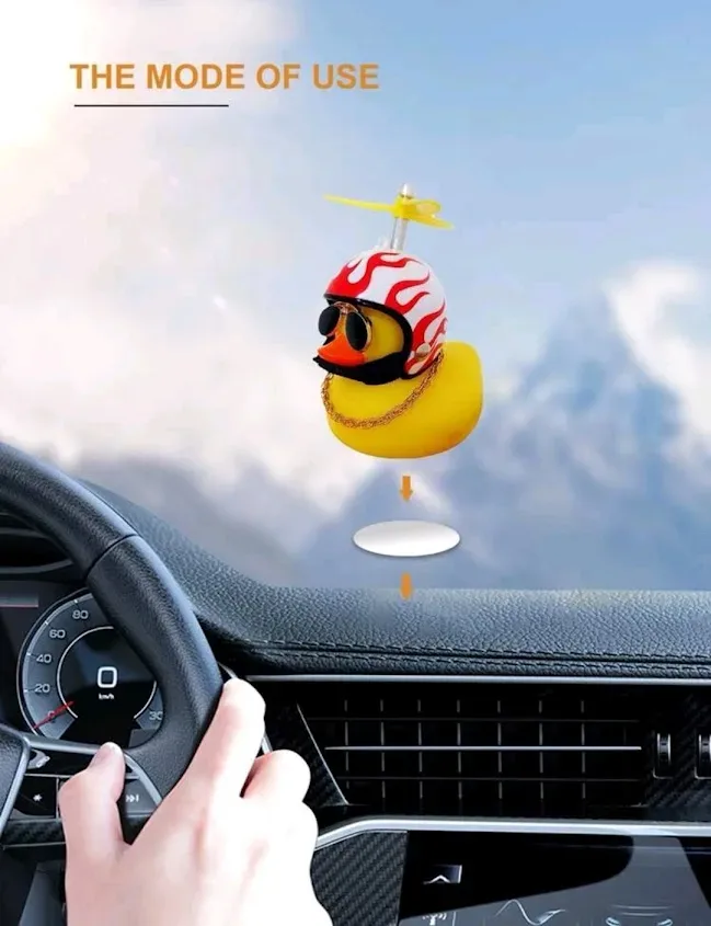 Adorno para coche diseño de pato de goma