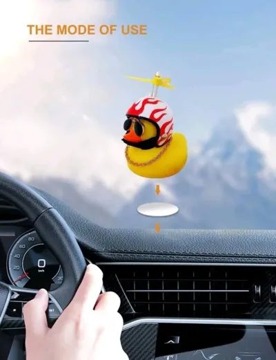 Adorno para coche diseño de pato de goma