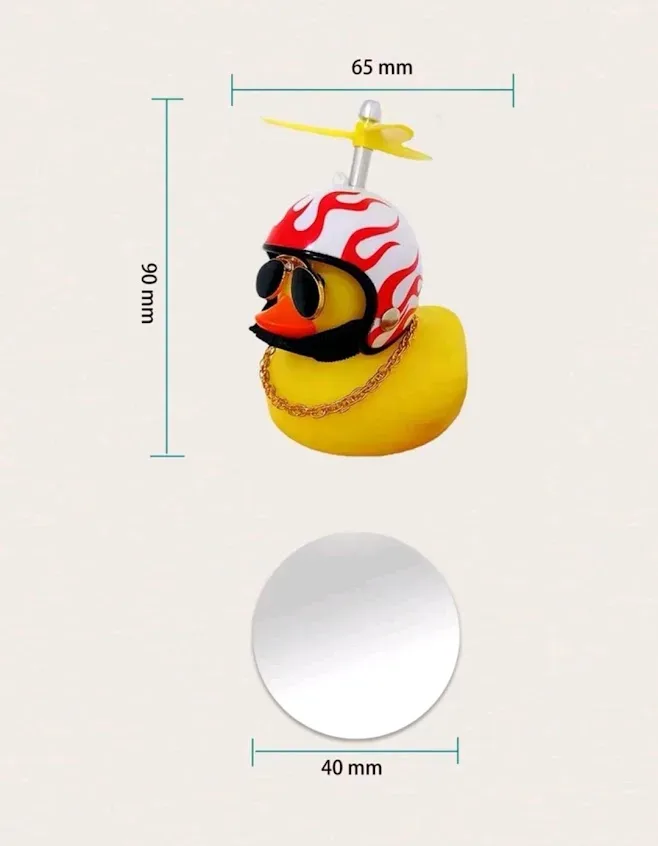 Adorno para coche diseño de pato de goma