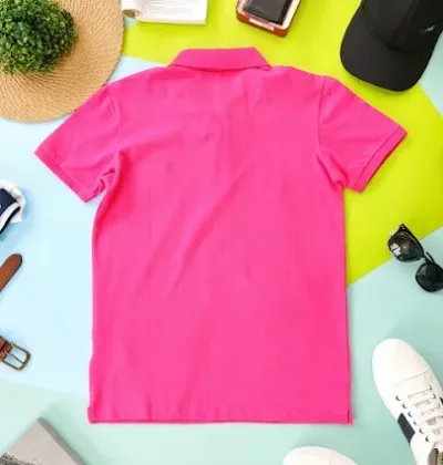 Camiseta Cambridge Polo Club para caballero color fucsia PC-02537