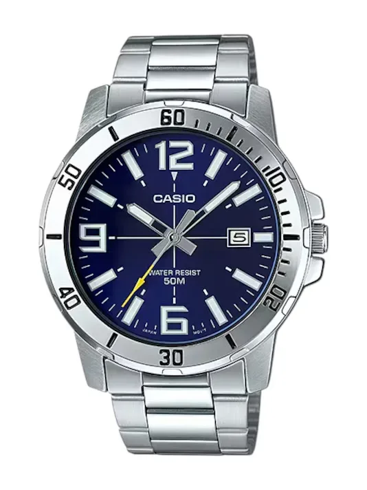 Reloj Casio para caballero MTP-VD01D-2BVUDF COLOR PLATEADO
