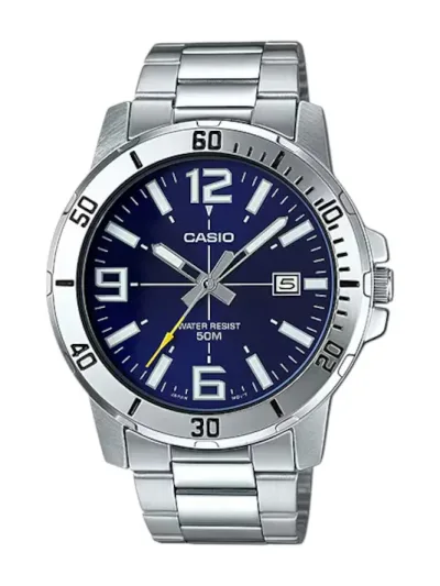 Reloj Casio para caballero MTP-VD01D-2BVUDF COLOR PLATEADO