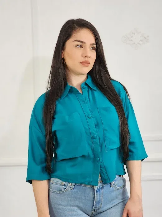 Blusa para dama color turquesa