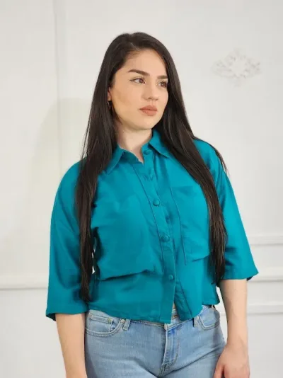Blusa para dama color turquesa