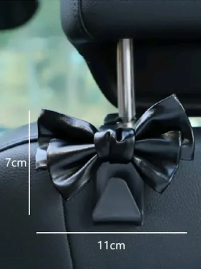 Ganchos con diseño de lazo color negro