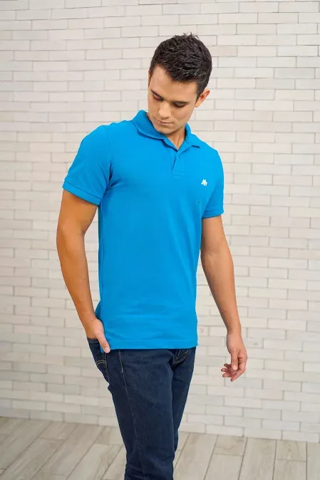 Camiseta Aeropostale para caballero color turquesa