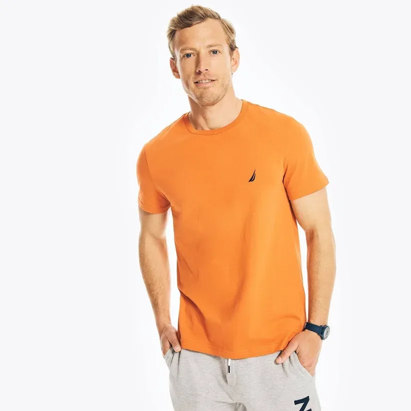 Camiseta Nautica para caballero color naranja