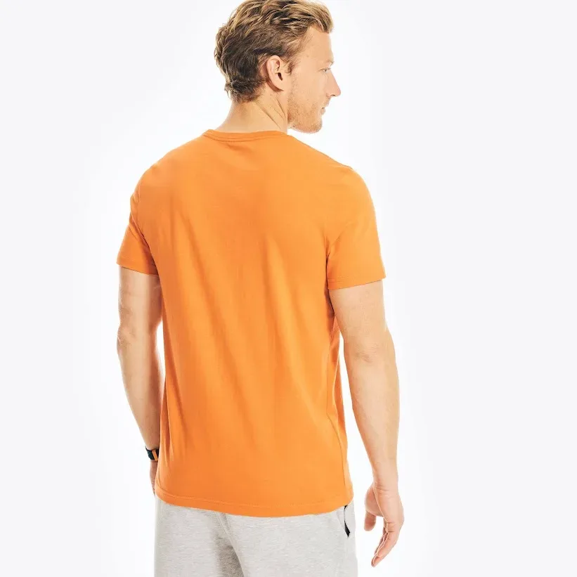 Camiseta Nautica para caballero color naranja