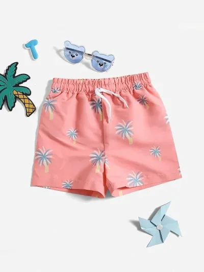 Pantaloneta de playa para niño #COLOR CORAL