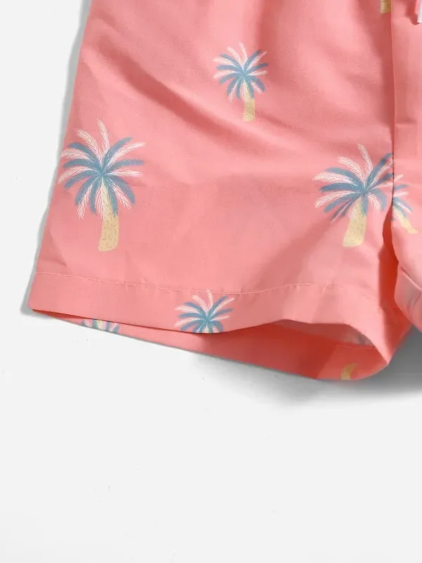 Pantaloneta de playa para niño #COLOR CORAL