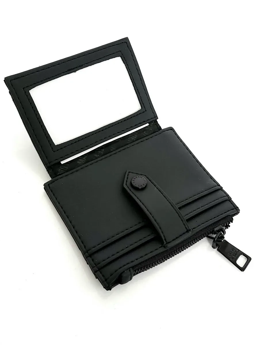 Tarjetero Steve Madden para dama color negro